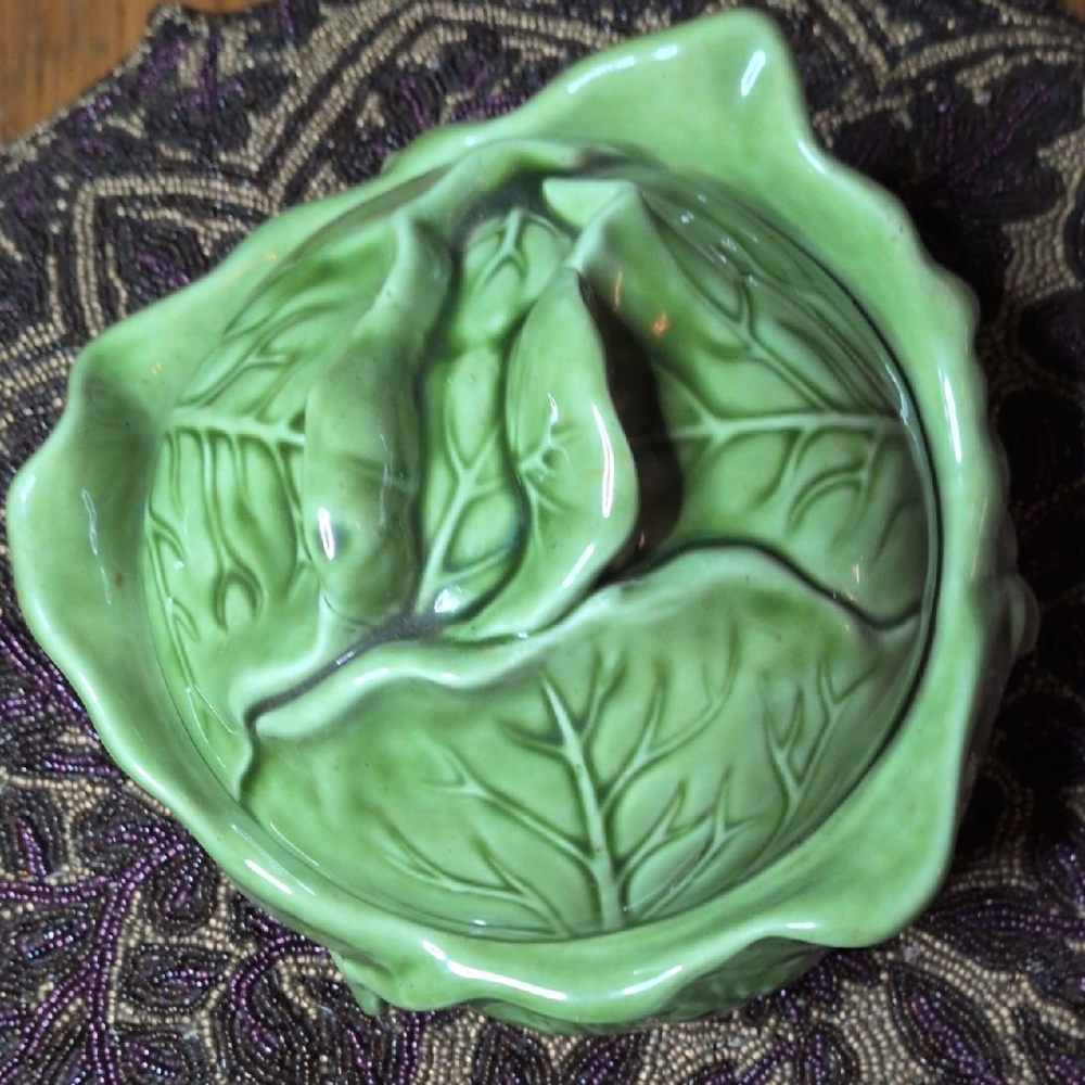 Green Cabbage Design Dinnerware Set - Picture 5 of 8